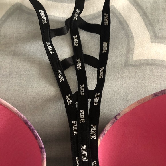 PINK straps halter push up bra - Picture 5 of 6